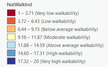 national walkability index scores