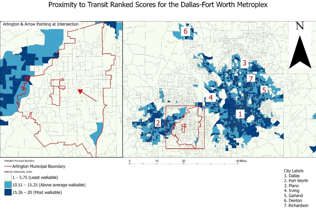 proximity to transit dfw